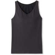 スキニッシュVネックタンク SKINISH V-NECK TANK DA10303 ブラック(K) Mサイズ [フィットネス ヨガ カップ付きシャツ レディース]