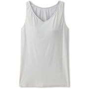 スキニッシュVネックタンク SKINISH V-NECK TANK DA10303 パールグレー(RL) Lサイズ [フィットネス ヨガ カップ付きシャツ レディース]