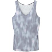スキニッシュプリントVネックタンク SKINISH PRINT V-NECK TANK DA10303P ラピスラズリ(LZ) Sサイズ [フィットネス ヨガ カップ付きシャツ レディース]
