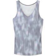 スキニッシュプリントVネックタンク SKINISH PRINT V-NECK TANK DA10303P ラピスラズリ(LZ) Mサイズ [フィットネス ヨガ カップ付きシャツ レディース]