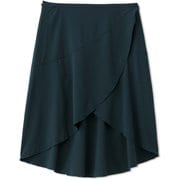 バレエラップスカート BALLET WRAP SKIRT DA40353 ダークグリーン(DG) [フィットネス ヨガ スカート レディース]