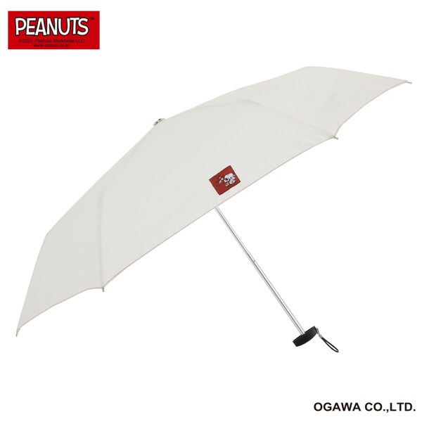 21pfsn 2 3d ピーナッツ折りたたみ傘 3段 手開き式 雨傘 吸水布付き共袋付 スヌーピー ラブレター