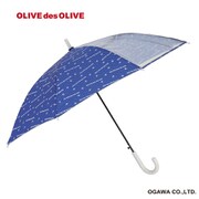 オリーブドットロゴ 長傘 55cm OLIVEdesOLIVE ネイビー OL-49-55A NV