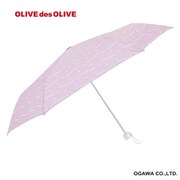 OL-49-55C PP [オリーブドットロゴ 折りたたみ傘 OLIVEdesOLIVE パープル]