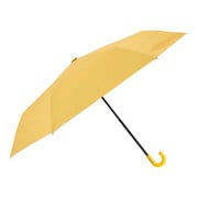 日傘 晴雨兼用 子供日傘 LINEDROPS 50cm 手開き式 UVカット率&遮光率99%以上 遮熱加工 反射テープ付 トートバック型共袋付 イエロー 53177