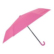 日傘 晴雨兼用 子供日傘 LINEDROPS 50cm 手開き式 UVカット率&遮光率99%以上 遮熱加工 反射テープ付 トートバック型共袋付 ピンク 53178
