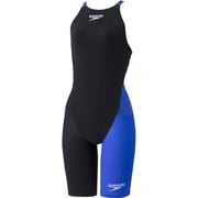 【WA承認】(FINA：国際水泳連盟)ファストスキンプロ3オープンバックニースキン Fastskin ProIII Openback Kneeskin SCW12101F ブラック×ブルー KB Sサイズ [競泳水着 レディース]