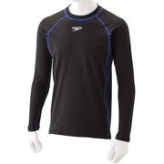 スイムロングスリーブトップ Swim L/S Top SF72062 ブラック×ブルー(KB) Oサイズ [ラッシュガード メンズ]