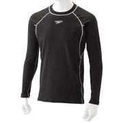 スイムロングスリーブトップ Swim L/S Top SF72062 ブラック×シルバー(KV) Mサイズ [ラッシュガード メンズ]