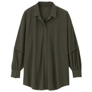 リファインドシャツ Refined shirt SFW92145 カーキ(KH) Mサイズ [フィットネス ヨガ シャツ レディース]
