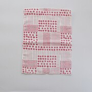 ST6184ー01 [Wガーゼの抗菌フキン 水玉レッド]
