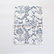ST6184ー03 [Wガーゼの抗菌フキン サラネイビー]