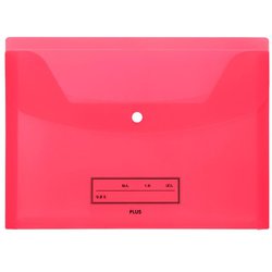 年組氏名スクール れんらく袋A4ヨコ レッド FL-198SF