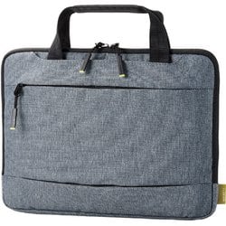 Surface Laptop Go3/Go2/Go 12.4インチ（2023/2022/2020）用 パソコンケース ファスナー付きポケット ハンドル付き 起毛素材 PCケース ビジネスバッグ カジュアルタイプ グレー BM-IBMSLG20GY
