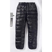 ダウンパンツ120 WD027 ブラック XLサイズ [アウトドア ロングパンツ メンズ]