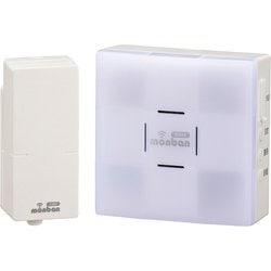 OCH-SET26-BLUE [ワイヤレスチャイム monban CUBEシリーズ 音センサー送信機＋光フラッシュ電池式受信機セット]