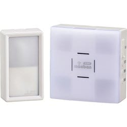 OCH-SET50-BLUE [ワイヤレスチャイム monban CUBEシリーズ 防水押ボタン送信機＋光フラッシュ電池式受信機セット]