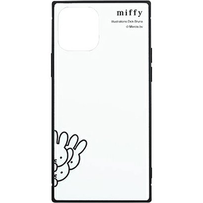 Mf 132wh Iphone 12 Pro 用 スクエアガラスケース ミッフィー ホワイト