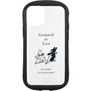 COS-119A [iPhone 12 mini 用 ハイブリッドクリアケース リサとガスパール スクーター]