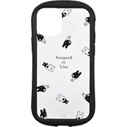 COS-119B [iPhone 12 mini 用 ハイブリッドクリアケース リサとガスパール 総柄]