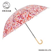 ビニール傘 河馬印本舗 クリアアンブレラ 59cm 手開き式 8本骨 木の手元 安全カバー Nanten 54091