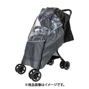 ベビーカー用レインカバー IN-RCA-5/ブラック×グレー