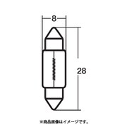 12V3W ルームランプ・マップランプ用電球12V3W 10個入 A3021