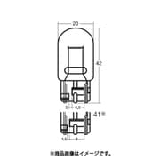 12V21/5W アンバー ウェッジベース電球 アンバー 10個入 W4500