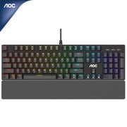 ゲーミングキーボード 有線式/メカニカルキーボード/青軸/英語配列/104キー/クリック耐久5,000万回以上/マクロ設定/約1680万色LEDライト/ソフトウェアメモリ/オンボードメモリ GK500