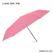 LD-C-55PM-3/Fresh berry [ラインドロップス 晴雨兼用折りたたみ日傘 手開き 55cm Fresh berry]