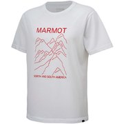 Mountains Print H/S Tee マウンテンズプリントハーフスリーブティー TOMRJA50 WH Lサイズ [アウトドア カットソー メンズ]