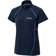 W's Sunscreen Climb Speed H/S Zip ウィメンズサンスクリーンクライムスピードハーフスリーブジップ TOWRJA63 NV Lサイズ [アウトドア カットソー レディース]