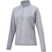 W's Sunscreen Climb Speed L/S Zip ウィメンズサンスクリーンクライムスピードロングスリーブジップ TOWRJB63 LGY Sサイズ [アウトドア カットソー レディース]