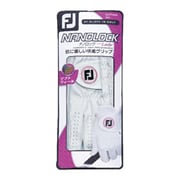NANOLOCK LADY（ナノロックレディ） ゴルフグローブ ホワイト 左手用 18cm 2021年モデル [ゴルフグローブ]