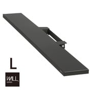 WALL テレビスタンド V4・PRO対応 サウンドバー棚板L(W118) ブラック M05000243