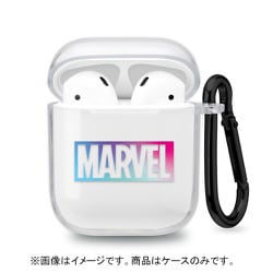 AirPods充電ケース用 抗菌ソフトケース ロゴ PG-DAPSTP04MVL