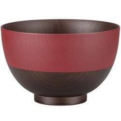 レンジ・食洗機対応 日本製 日本伝統色 京型 塗分丼 古代朱