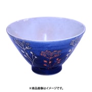 日本製 飯碗 ふわり 呉須巻小花 大