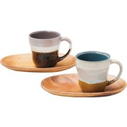 レンジ・食洗機対応 日本製 グレイズワークス ペアマグ&トレー 266765