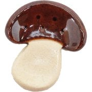 日本製 箸置 きのこ ブラウン