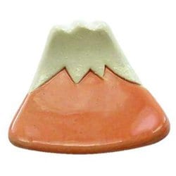 日本製 箸置 平富士 朱