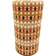 日本製 茶筒 はいからさん 菱つなぎ L
