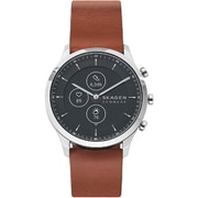 スマートウォッチ SKAGEN メンズ レザーバンド SKT3000