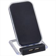 2USBポート付ワイヤレス充電器アスタブ 6169