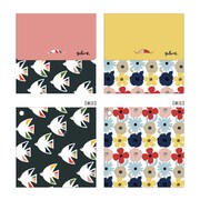 マスクケース 海鳥＆大きなお花たち EMC-003