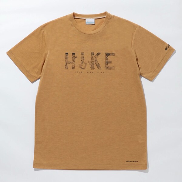 マウンテンズアーコーリングショートスリーブtシャツ Pm0035 708 Canyon Gold Hike Lサイズ アウトドア カットソー