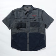 ツキャノンアイルショートスリーブシャツ Tucannon Isle Short Sleeve Shirt PM0059 425 Columbia Navy Mサイズ [アウトドア シャツ メンズ]