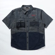 ツキャノンアイルショートスリーブシャツ Tucannon Isle Short Sleeve Shirt PM0059 425 Columbia Navy XLサイズ [アウトドア シャツ メンズ]