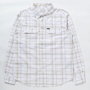 シルバーリッジ2.0プラッドロングスリーブシャツ Silver Ridge 2.6 Plaid L/S Shirt AE0649 White Grid Lines 101 Sサイズ [アウトドア シャツ メンズ]
