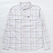 シルバーリッジ2.0プラッドロングスリーブシャツ Silver Ridge 2.7 Plaid L/S Shirt AE0649 White Grid Lines 101 XLサイズ [アウトドア シャツ メンズ]